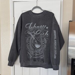 Johnny Cash The Man In Black Original American Outlaw Sweatshirt OS